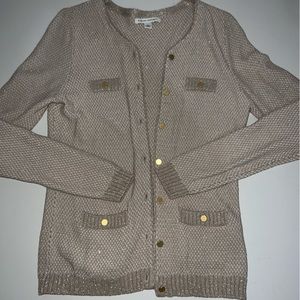 Banana Republic glitter gold button up cardigan - size S - very good condition